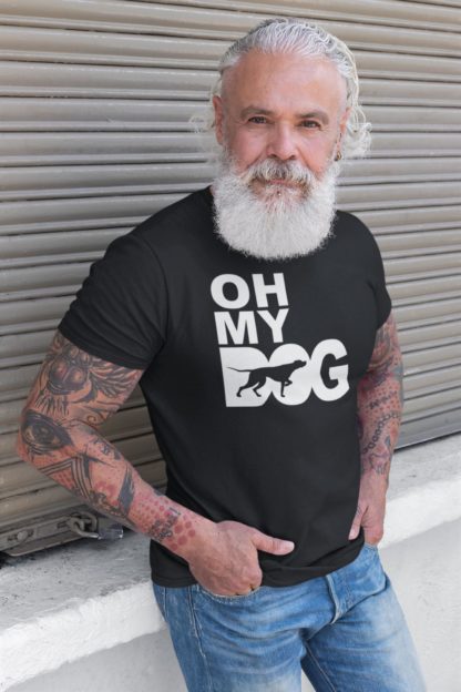 Oh My Dog! English Pointer Owner Clothing Gifts Printed Heavyweight Organic Cotton T-shirt Gift From The House Of Dog. - Image 2