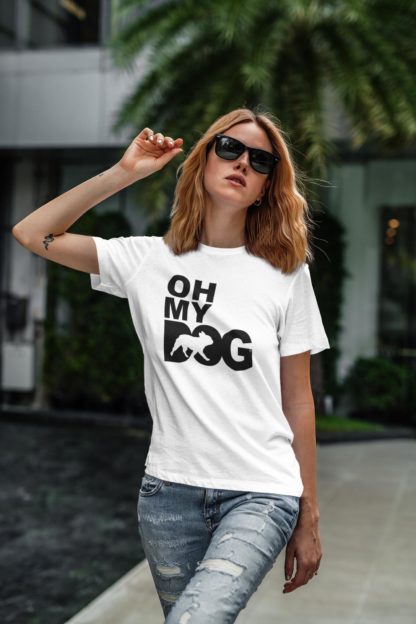Oh My Dog! French Bulldog Owner Clothing Gifts Printed Heavyweight Organic Cotton T-shirt Gift From The House Of Dog. - Image 7
