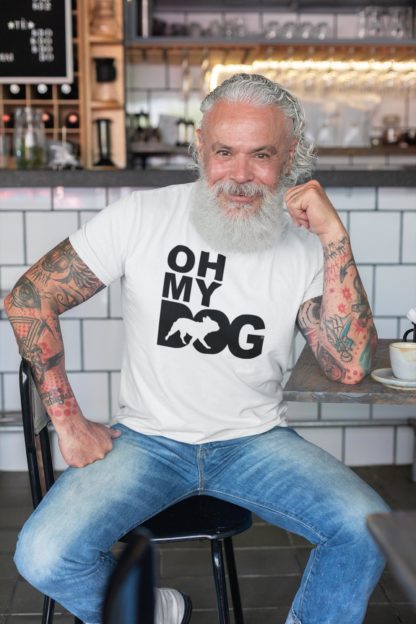 Oh My Dog! French Bulldog Owner Clothing Gifts Printed Heavyweight Organic Cotton T-shirt Gift From The House Of Dog. - Image 8