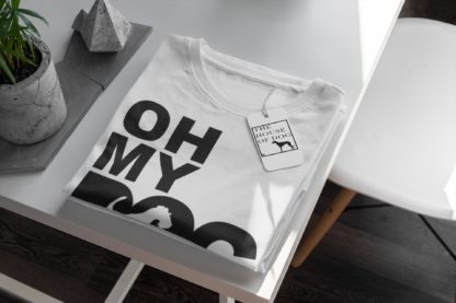 Oh My Dog! Fox Terrier Owner Clothing Gifts Printed Heavyweight Organic Cotton T-shirt Gift From The House Of Dog. - Image 6