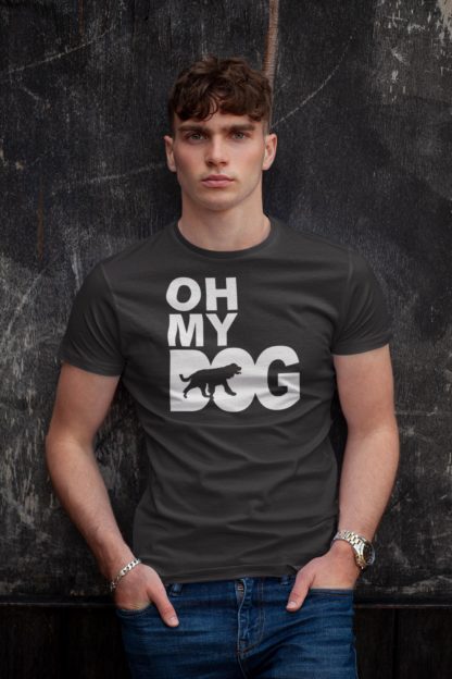 Oh My Dog! English Springer Spaniel Owner Clothing Gifts Printed Heavyweight Organic Cotton T-shirt Gift From The House Of Dog. - Image 6