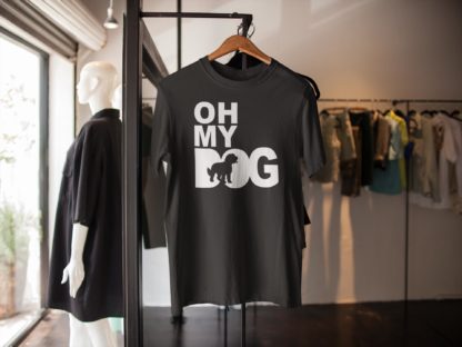  Oh My Dog! Cockapoo Owner Clothing Gifts Printed Heavyweight Organic Cotton T-shirt Gift From The House Of Dog. - Image 3