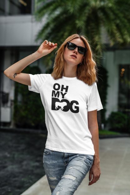 Oh My Dog! English Bulldog Owner Clothing Gifts Printed Heavyweight Organic Cotton T-shirt Gift From The House Of Dog. - Image 7