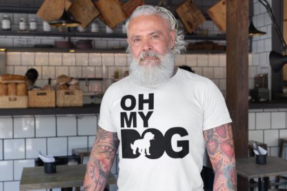 Oh My Dog! Cockapoo Owner Clothing Gifts Printed Heavyweight Organic Cotton T-shirt Gift From The House Of Dog. - Image 7