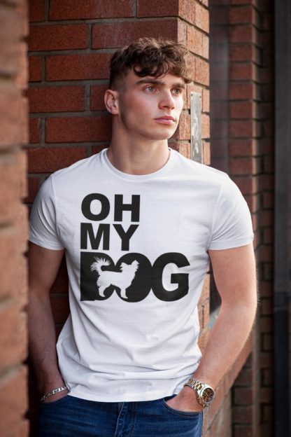 Chihuahua Owner Clothing Gift Printed Heavyweight Organic Cotton T-shirt Gift From The House Of Dog. - Image 6