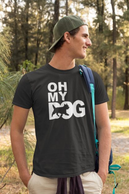 Oh My Dog! Cairn Terrier Owner Clothing Gift Printed Heavyweight Organic Cotton T-shirt Gift From The House Of Dog. - Image 5