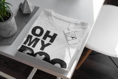 Chihuahua Owner Clothing Gift Printed Heavyweight Organic Cotton T-shirt Gift From The House Of Dog. - Image 7