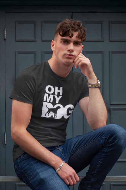 Oh My Dog! Boxer Owner Clothing Gift Printed Heavyweight Organic Cotton T-shirt Gift From The House Of Dog. - Image 3