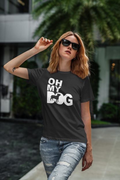 Oh My Dog! Bull Terrier Owner Clothing Gift Printed Heavyweight Organic Cotton T-shirt Gift From The House Of Dog. - Image 4