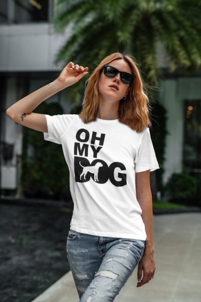 Oh My Dog! Boxer Owner Clothing Gift Printed Heavyweight Organic Cotton T-shirt Gift From The House Of Dog. - Image 6