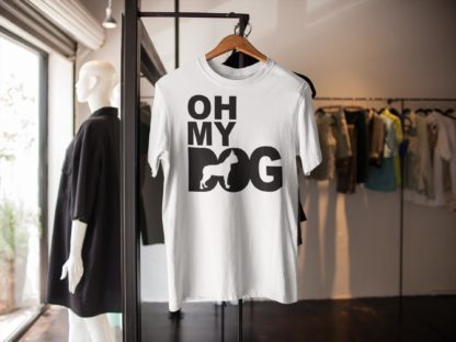  Oh My Dog! Boston Terrier Owner Clothing Gift Printed Heavyweight Organic Cotton T-shirt Gift From The House Of Dog. - Image 4