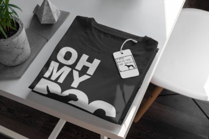 Oh My Dog! Border Terrier Owner Clothing Gift Printed Heavyweight Organic Cotton T-shirt Gift From The House Of Dog. - Image 3