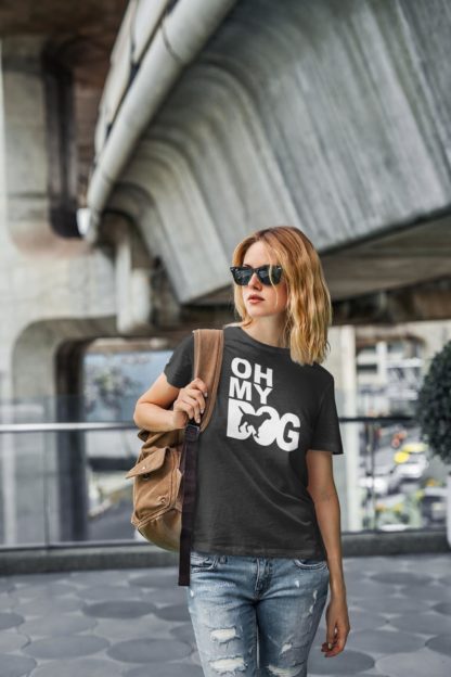 Oh My Dog! Border Terrier Owner Clothing Gift Printed Heavyweight Organic Cotton T-shirt Gift From The House Of Dog. - Image 4