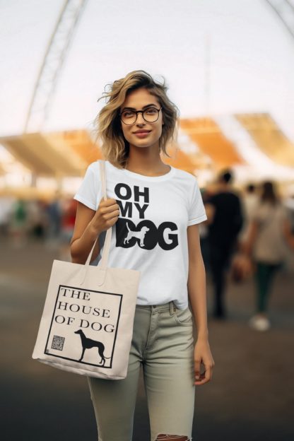 Oh My Dog! Beagle Owner Clothing Gift Printed Heavyweight Organic Cotton T-shirt Gift From The House Of Dog. - Image 2