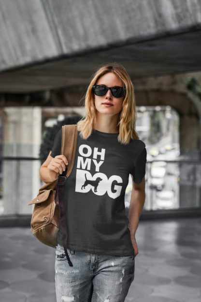 Oh My Dog! Beagle Owner Clothing Gift Printed Heavyweight Organic Cotton T-shirt Gift From The House Of Dog. - Image 6