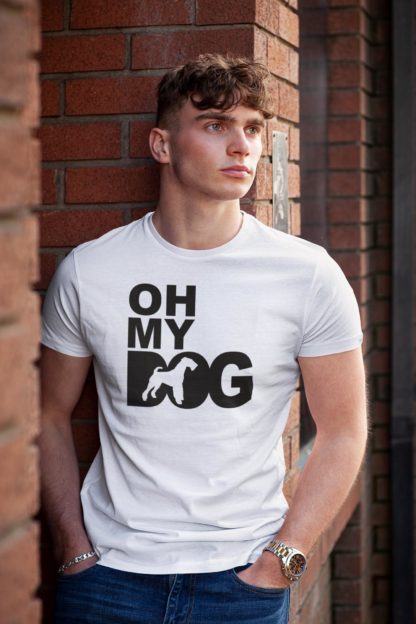 Oh My Dog Airedale Terrier Owner Clothing Gift Printed Heavyweight Organic Cotton T-shirt Gift From The House Of Dog. - Image 2