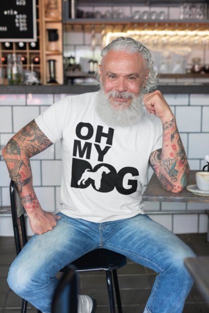 Oh My Dog Airedale Terrier Owner Clothing Gift Printed Heavyweight Organic Cotton T-shirt Gift From The House Of Dog. - Image 5