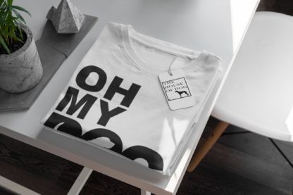 Oh My Dog! Basset Hound Owner Clothing Gift Printed Heavyweight Organic Cotton T-shirt Gift From The House Of Dog. - Image 9
