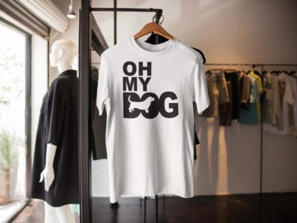 Oh My Dog! Basset Hound Owner Clothing Gift Printed Heavyweight Organic Cotton T-shirt Gift From The House Of Dog. - Image 10