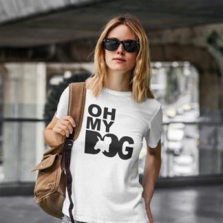 Oh My Dog. West Highland White Westie Terrier Owner Clothing Gifts. Printed Heavyweight Organic Cotton T-Shirt  from The House Of Dog.