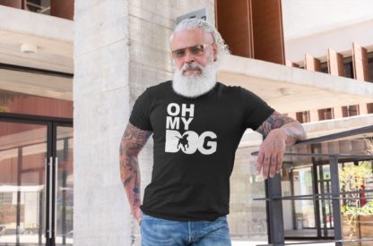 Oh My Dog. Staffordshire Staffy Bull Terrier Owner Clothing Gifts. Printed Heavyweight Organic Cotton T-Shirt  from The House Of Dog.