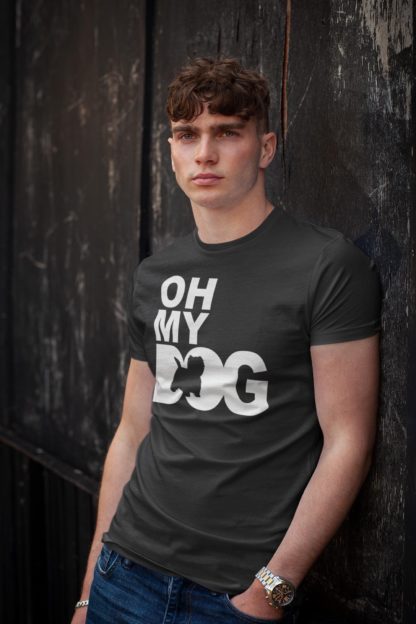 Oh My Dog. West Highland White Westie Terrier Owner Clothing Gifts. Printed Heavyweight Organic Cotton T-Shirt  from The House Of Dog. - Image 4