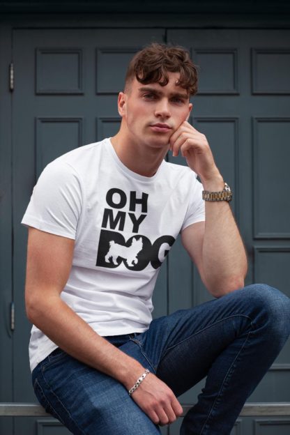 Oh My Dog. Yorkshire Terrier Yorkie Owner Clothing Gifts. Printed Heavyweight Organic Cotton T-Shirt  from The House Of Dog. - Image 6