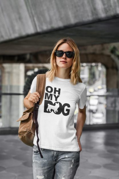 Oh My Dog. Yorkshire Terrier Yorkie Owner Clothing Gifts. Printed Heavyweight Organic Cotton T-Shirt  from The House Of Dog. - Image 7