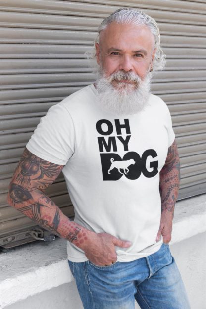 Oh My Dog! Rottweiler Rottie Owner Clothing Gifts. Printed Heavyweight Organic Cotton T-Shirt  from The House Of Dog. - Image 2