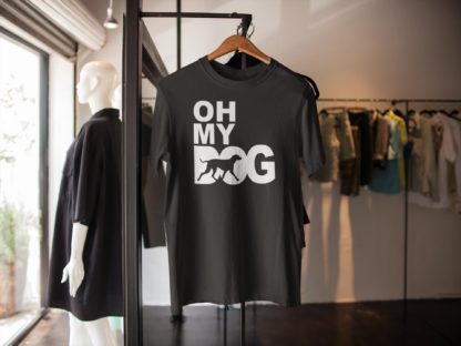 Oh My Dog! Rhodesian Ridgeback Owner Clothing Gifts. Printed Heavyweight Organic Cotton T-Shirt  from The House Of Dog. - Image 6