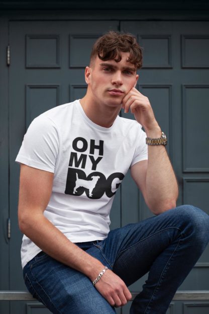 Oh My Dog! Jack Russell Terrier Owner Clothing Gifts. Printed Heavyweight Organic Cotton T-Shirt  from The House Of Dog. - Image 2