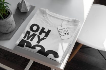 Oh My Dog! Jack Russell Terrier Owner Clothing Gifts. Printed Heavyweight Organic Cotton T-Shirt  from The House Of Dog. - Image 8