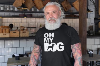 Oh My Dog! Malinois Owner Clothing Gifts. Printed Heavyweight Organic Cotton T-Shirt from The House Of Dog.
