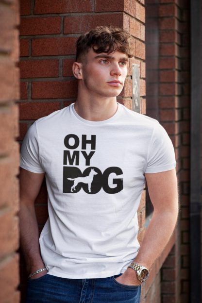 Oh My Dog! Malinois Owner Clothing Gifts. Printed Heavyweight Organic Cotton T-Shirt from The House Of Dog. - Image 6