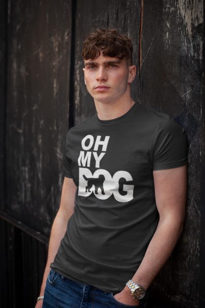 Oh My Dog! Labradoodle Owner Clothing Gifts. Printed Heavyweight Organic Cotton T-Shirt  from The House Of Dog. - Image 6