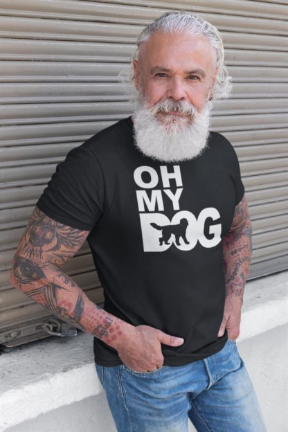 Oh My Dog! Labradoodle Owner Clothing Gifts. Printed Heavyweight Organic Cotton T-Shirt  from The House Of Dog. - Image 8