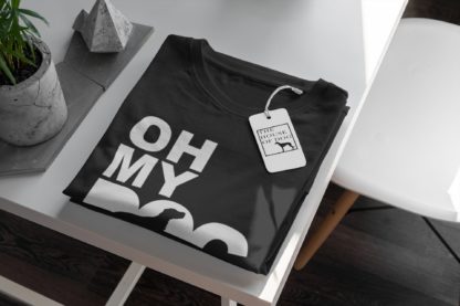 Oh My Dog! Cocker Spaniel Owner Clothing Gift Printed Heavyweight Organic Cotton T-shirt Gift From The House Of Dog. - Image 4