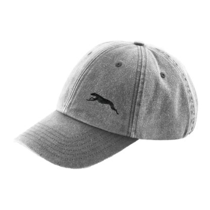 Greyhound, lurcher, sighthound owner gift, vintage heavyweight cotton unstructured 6 panel baseball cap. - Image 2