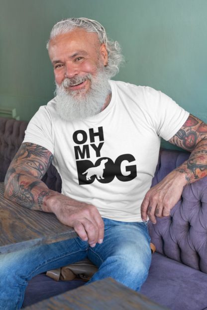 Oh My Dog! Cocker Spaniel Owner Clothing Gift Printed Heavyweight Organic Cotton T-shirt Gift From The House Of Dog. - Image 8