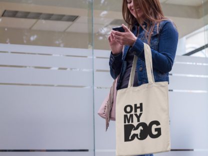 The House Of Dog Irish Terrier Owner Gift: Premium Cotton Tote Bag. Heavyweight 100% Cotton - Image 2