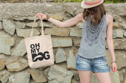 The House Of Dog Scottish Deerhound Owner Gift: Premium Cotton Tote Bag. Heavyweight 100% Cotton - Image 4