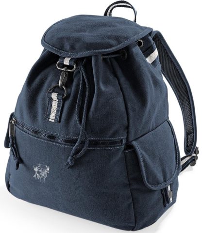 Border Terrier Embroidered Vintage Retro Style Canvas Back Pack. A Unique Product From The House Of Dog. - Image 2