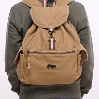 Border Collie Embroidered Vintage Retro Style Canvas Back Pack. A Unique Product From The House Of Dog.