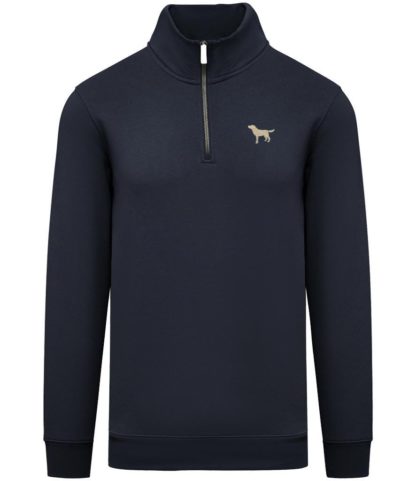 Golden Yellow Labrador Retriever Gifts Embroidered Unisex Eco-Friendly 1/4 Zip High Neck Heavyweight Sweatshirt From The House Of Dog. - Image 8