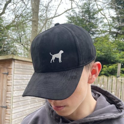 Boxer Owner Clothing Gifts, Faux Suede Leather Baseball Cap Hat From The House Of Dog. - Image 5