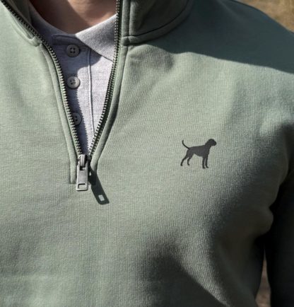 Boxer Clothing Gifts Embroidered Unisex Eco-Friendly 1/4 Zip High Neck Heavyweight Sweatshirt From The House Of Dog. - Image 8