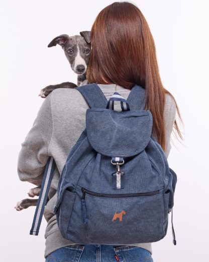 Irish Terrier Gifts Embroidered Vintage Retro Style Canvas Back Pack. A Unique Product From The House Of Dog. - Image 3
