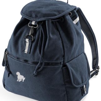 Cockapoo Embroidered Vintage Retro Style Canvas Back Pack. A Unique Product From The House Of Dog.
