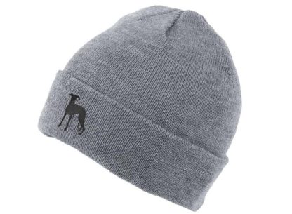 Whippet Owner Gifts, Unisex Beanie Ski Hat With Embroidered Design From The House Of Dog. - Image 5