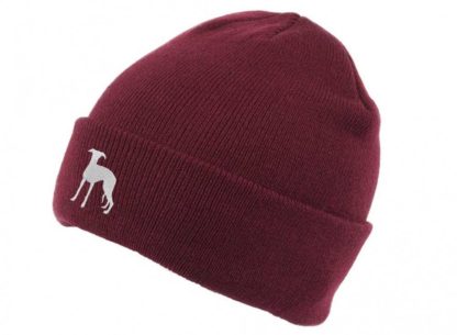 Whippet Owner Gifts, Unisex Beanie Ski Hat With Embroidered Design From The House Of Dog. - Image 6